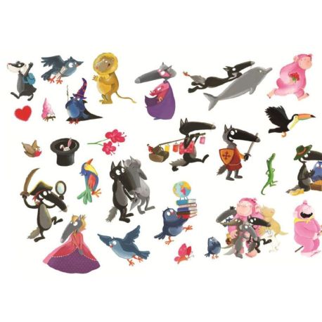 MES P'TITS TATTOOS - LOUP + DE 50 TATTOOS