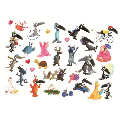 MES P'TITS TATTOOS - LOUP + DE 50 TATTOOS