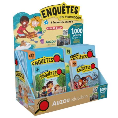 PLV DE TABLE PLEINE 40 EX ENQUÊTES DE VACANCES