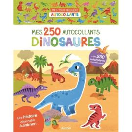 DINOSAURES MES 250 AUTOCOLLANTS
