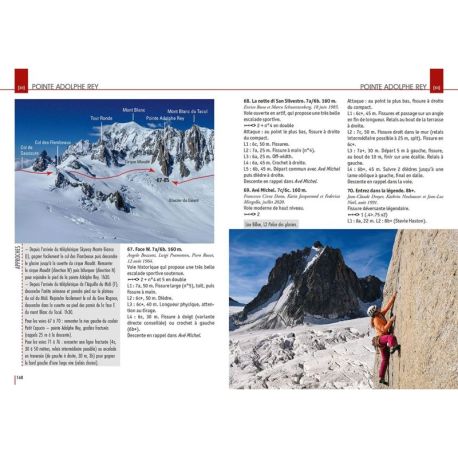 MONT-BLANC GRANITE, LES PLUS BELLES VOIES DESCALADE T4 - FR