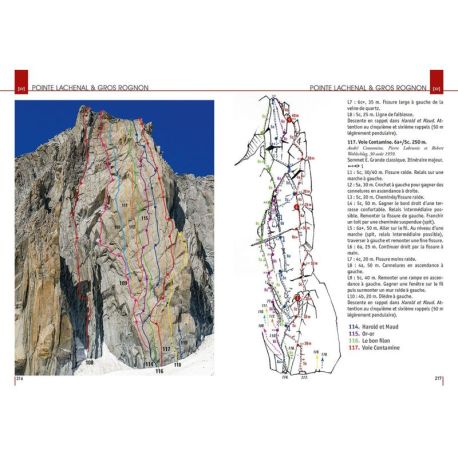 MONT-BLANC GRANITE, LES PLUS BELLES VOIES DESCALADE T4 - FR