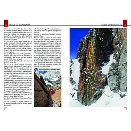 MONT-BLANC GRANITE, LES PLUS BELLES VOIES DESCALADE T5 - VAL VENY - FR