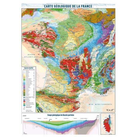 PUZZLE FRANCE GEOLOGIQUE PUZZLE 1000 PIECES 680X490 MM
