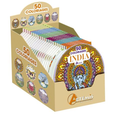 BTE COMPTOIR PLEINE 24EX COLORIAGES (4EX/TITRE - 6 TITRES)