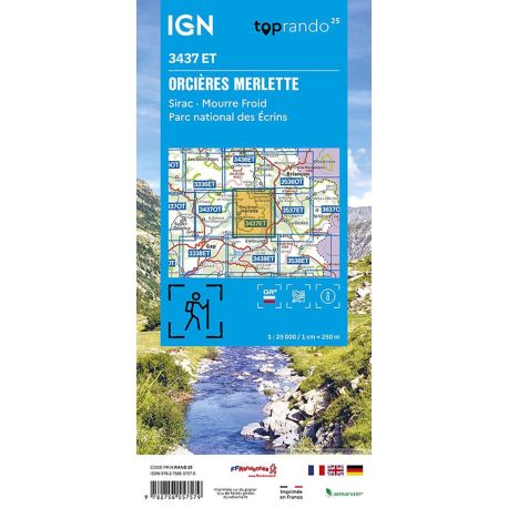 3437ET ORCIERES MERLETTE - SIRAC MOURRE FROID PN DES ECRINS