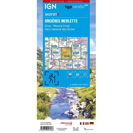 3437ETR ORCIERES - MERLETTE - SIRAC MOURRE FROID - PN ECRINS RESISTANTE