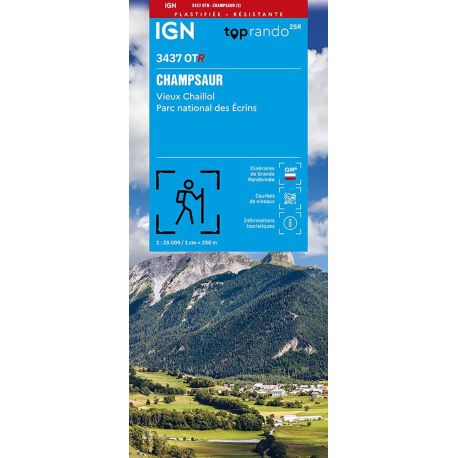 3437OTR CHAMPSAUR.VIEUX CHAILLOL PN ECRINS - RESISTANTE /RECTO-VERSO