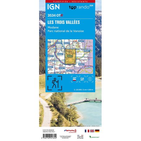 3534OTR LES TROIS VALLEES - MODANE PN VANOISE/RESISTANTE /RECTO-VERSO