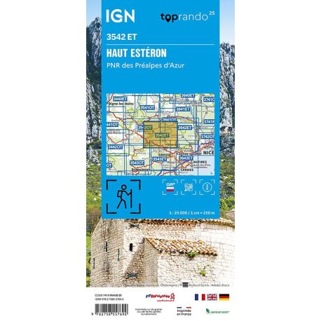 3542ET HAUT ESTERON, PREALPES DE GRASSE, PNR DU VERDON / RECTO