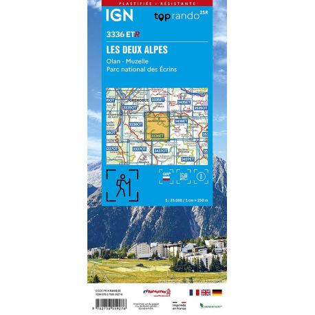 3336ETR  DEUX ALPES OLAN-MUZELLE PN ECRINS RESISTANTE  RECTO-VERSO