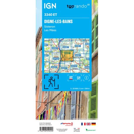 3340ET DIGNE-LES-BAINS, SISTERON LES MEES / RECTO