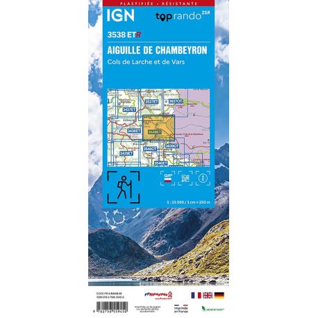 3538ETR AIGUILLE DU CHAMBEYRON.COLS LARCHE ET DE VARS RESISTANTE