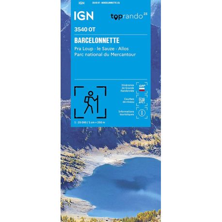 3540OT BARCELONNETTE PRA LOUP LA SAUZE ALLOS PN MERCANTOUR