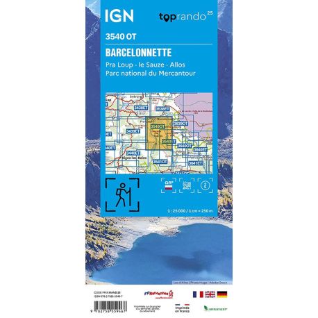 3540OT BARCELONNETTE PRA LOUP LA SAUZE ALLOS PN MERCANTOUR