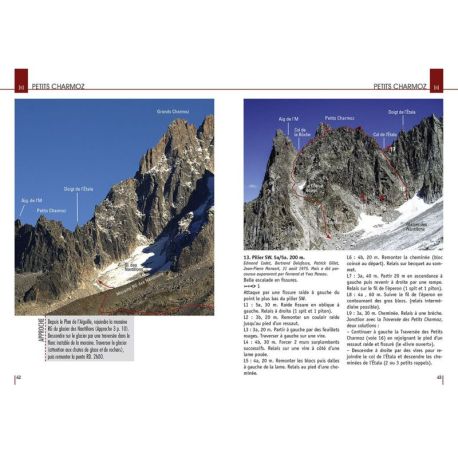 MONT-BLANC GRANITE, LES PLUS BELLES VOIES DESCALADE - T2 - FR -  AIGUILLES DE CHAMONIX