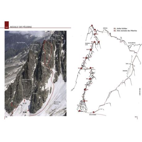 MONT-BLANC GRANITE, LES PLUS BELLES VOIES DESCALADE - T2 - FR -  AIGUILLES DE CHAMONIX