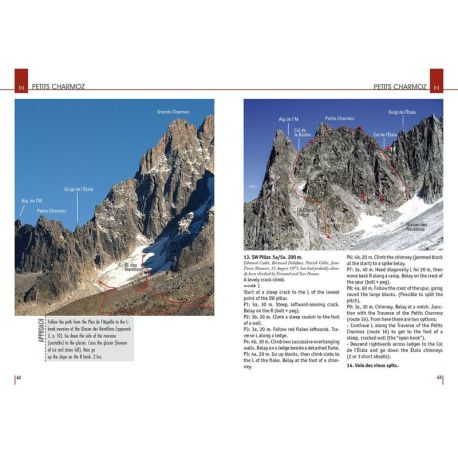 MONT-BLANC GRANITE, A ROCK CLIMBING GUIDE V2 - UK - AIGUILLES CHAMONIX