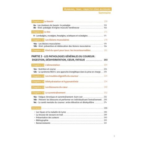 RUNNING, TRAIL : OBJECTIF ZÉRO BLESSURE - PRÉVENIR, REPÉRER ET