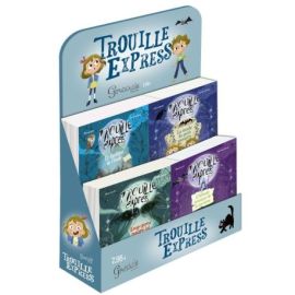 DISPLAY PLEIN 16EX-TROUILLE EXPRESS (4EX/TITRE - 4 TITRES) - L340MM X H290MM + 150MM DE FRONTON