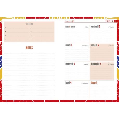 AGENDA PORTRAIT FLEURI 2027