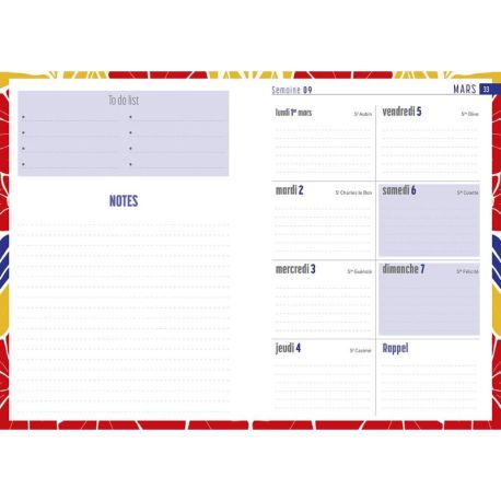 AGENDA PORTRAIT FLEURI 2027