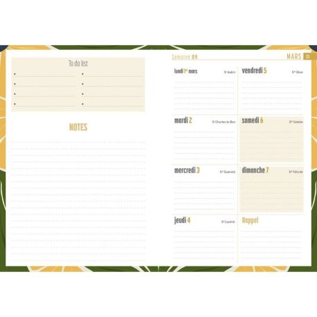 AGENDA FLEURS 2027