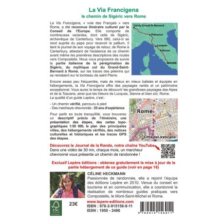 LA VIA FRANCIGENA, LE CHEMIN DE SIGERIC VERS ROME