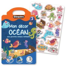 PACK 6 EX MON DÉCOR OCÉAN ET MES 20 GOMMETTES REPOSITIONNABLES