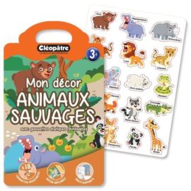 PACK 6 EX MON DÉCOR ANIMAUX SAUVAGES ET MES 18 GOMMETTES