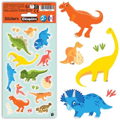 PACK 24 EX GOMMETTES DINO SANS EMBALLAGE