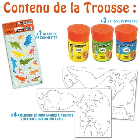 PACK 3 EX TROUSSE CREATIVE DINO