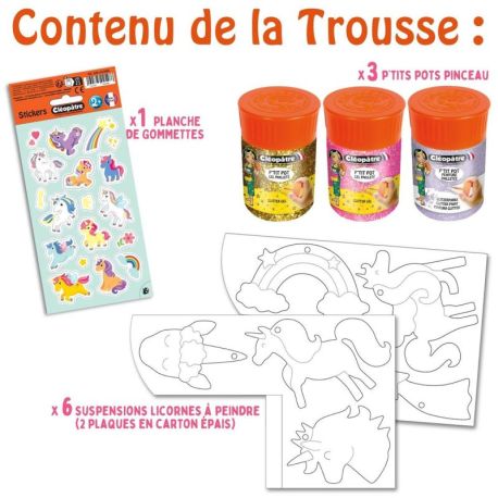 PACK 6 EX TROUSSE CREATIVE LICORNES