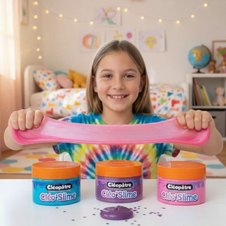 PACK 3 EX DISPLAY CLEO'SLIME 18 POTS (3 COULEURS X 6)