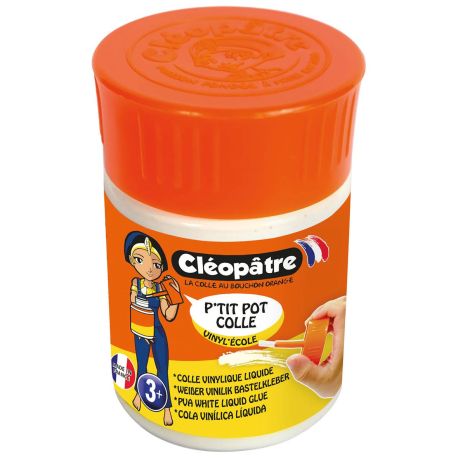 PACK 6 EX P'TIT POT VINYL'ECOLE 50G AVEC PINCEAU INTEGRE