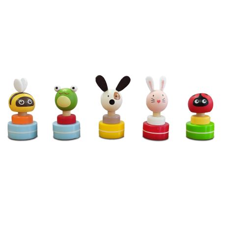 DISPLAY 20 TAMPONS BOIS ANIMAUX (5 MODELES / 4 EX)