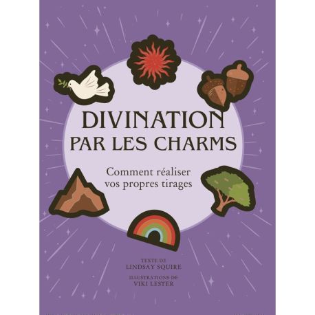 COFFRET LA DIVINATION PAR LES CHARMS - 24 CHARMS+1 PLANCHE DE DIVINATION+1 ETUI VELOURS+1 GUIDE