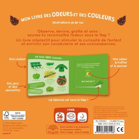 L'AUTOMNE - MON LIVRE DES ODEURS ET DES COULEURS