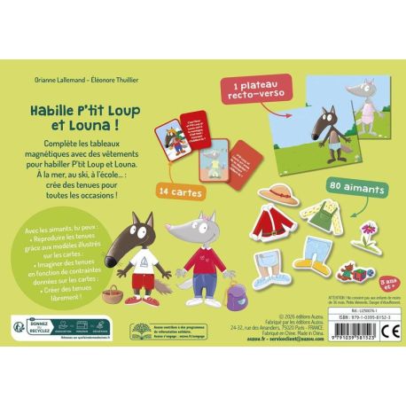 P'TIT LOUP - JE M'HABILLE TOUT SEUL MON PETIT COFFRET AIMANTE