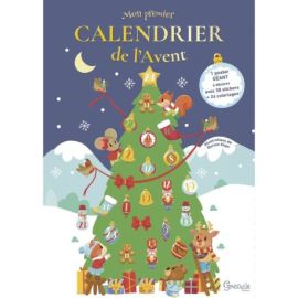 MON PREMIER CALENDRIER DE L'AVENT STICKERS ET COLORIAGES POUR ATTENDR