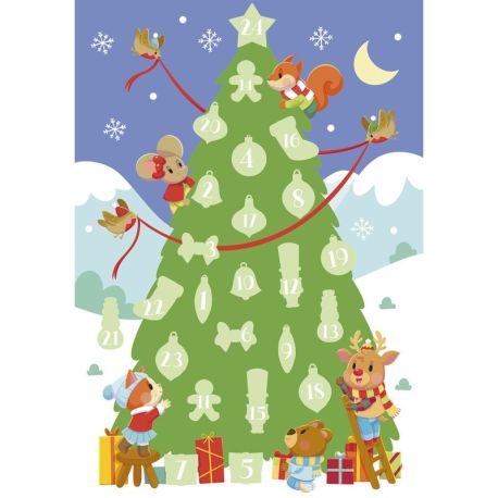 MON PREMIER CALENDRIER DE L'AVENT STICKERS ET COLORIAGES POUR ATTENDR