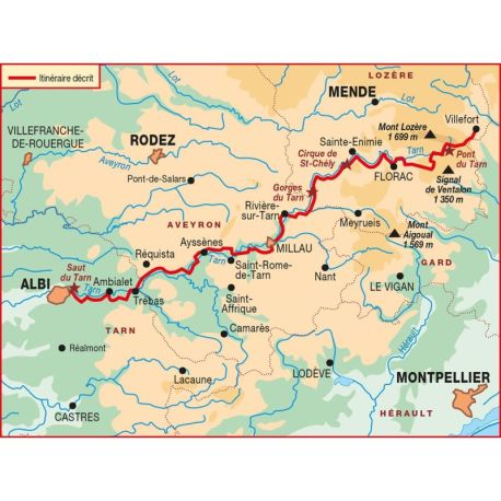 GR736 GORGES ET VALLEE DU TARN 736