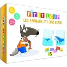 P'TIT LOUP - LES ANIMAUX ET LEURS PETITS - PUZZLE 12 PIECES