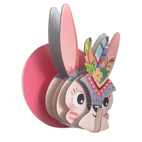 LAPIN - MAQUETTE 3D DECO EN CARTON A FAIRE SOI MEME