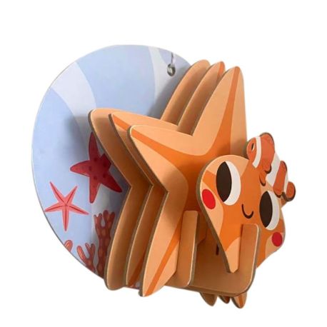 ETOILE DE MER - MAQUETTE 3D DECO EN CARTON A FAIRE SOI MEME