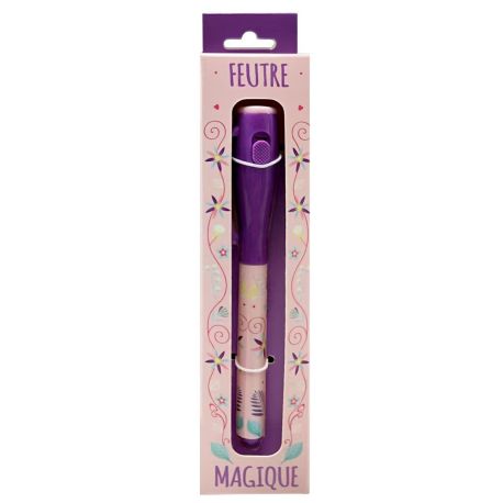 DISPLAY 20 FEUTRES MAGIQUES A ENCRE INVISIBLE AVEC LAMPE (2 MODELES/10EX)