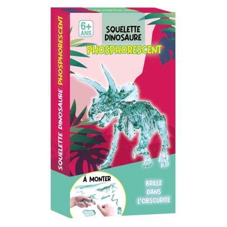 MAQUETTE DINO TRICERATOPS PHOSPHORESCENT