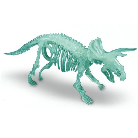 MAQUETTE DINO TRICERATOPS PHOSPHORESCENT