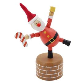 FIGURINE EN BOIS ARTICULEE - PERE NOEL