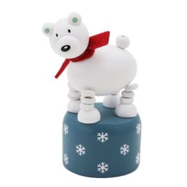 FIGURINE EN BOIS ARTICULEE - OURS